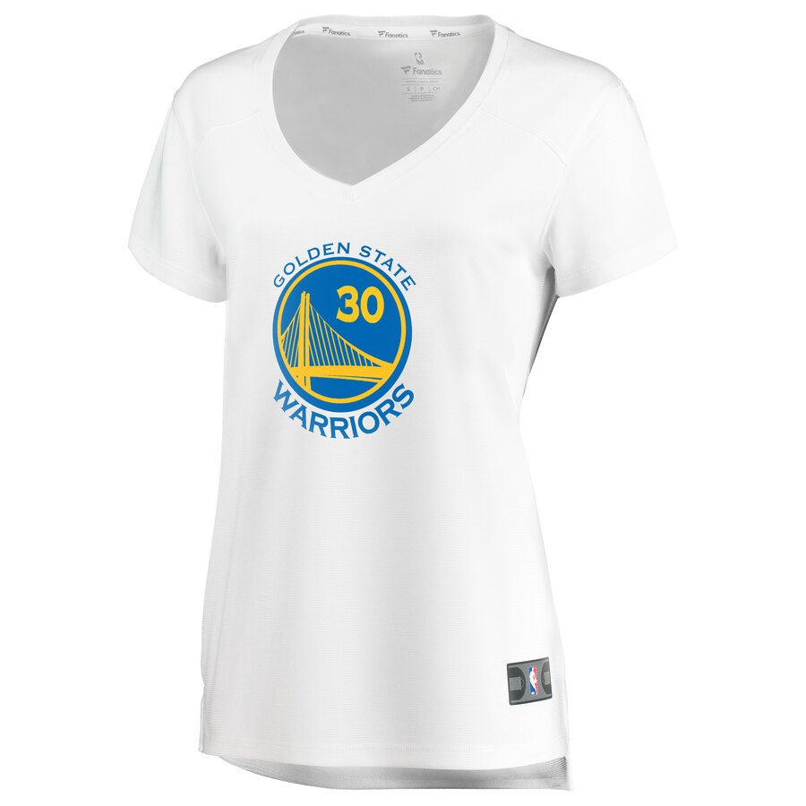 Alternative view of Stephen Curry Golden State Warriors Fanatics Branded Women's Fast Break Replica Jersey - Association Edition - White
