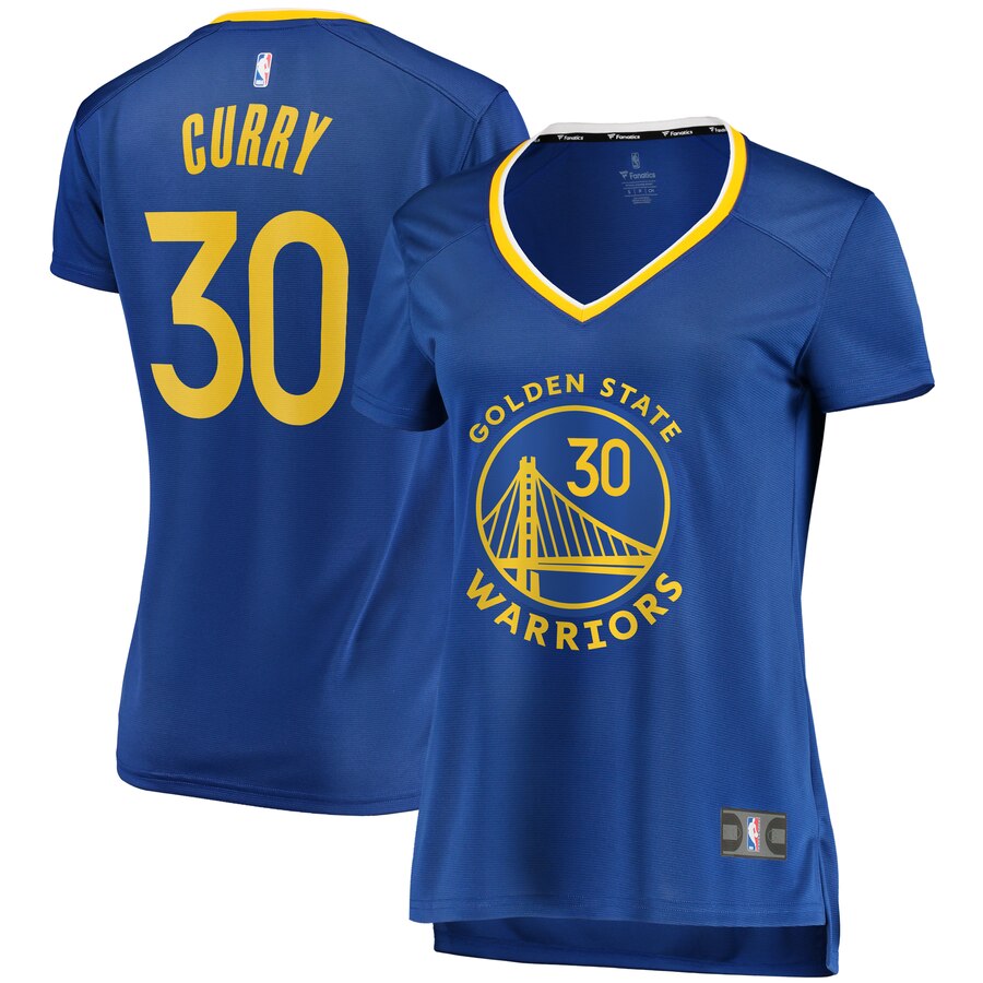 Stephen Curry Golden State Warriors Fanatics Branded Women's Fast Break Replica Player Jersey - Icon Edition - Royal
