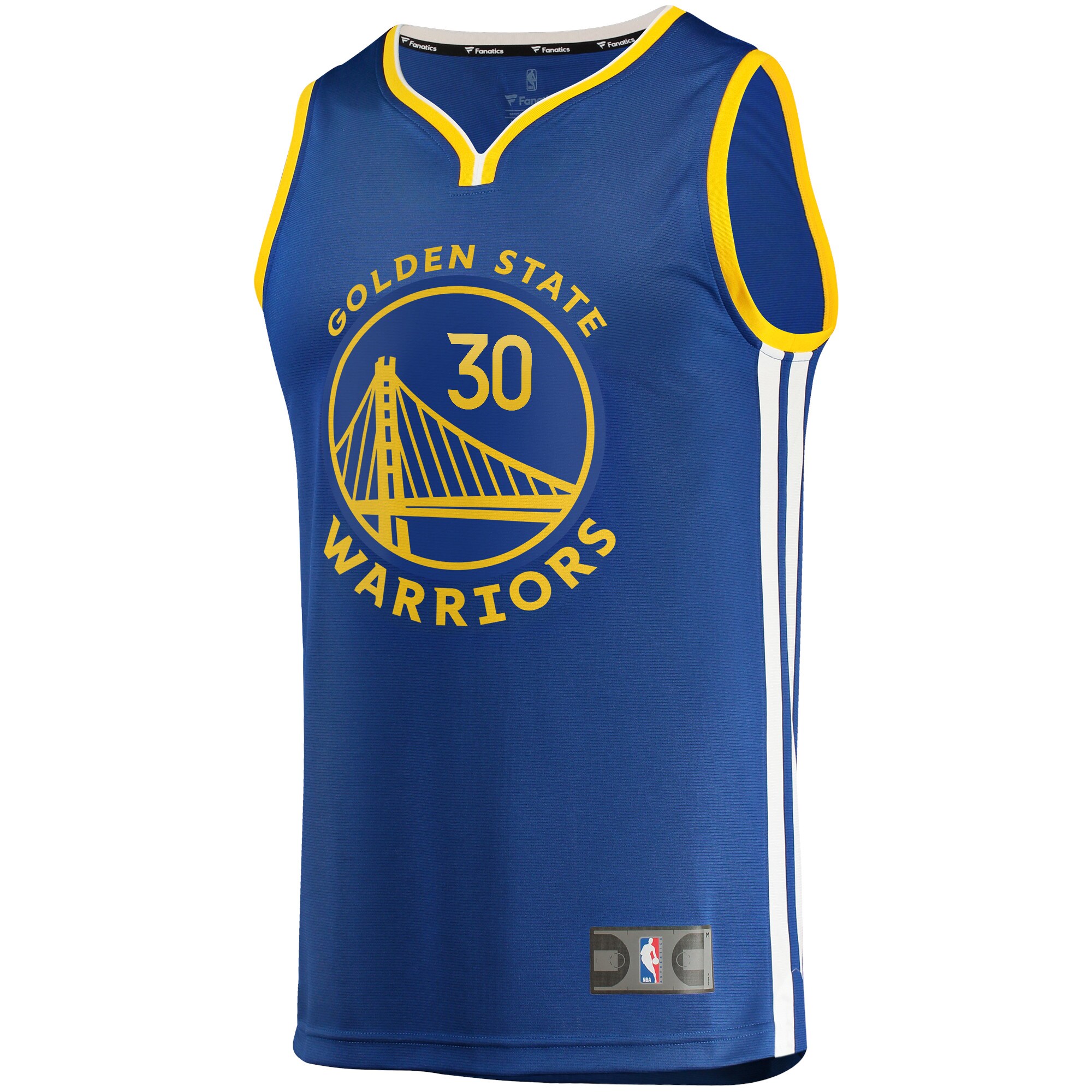 Alternative view of Stephen Curry Golden State Warriors Fanatics Fast Break Replica Jersey - Icon Edition - Blue