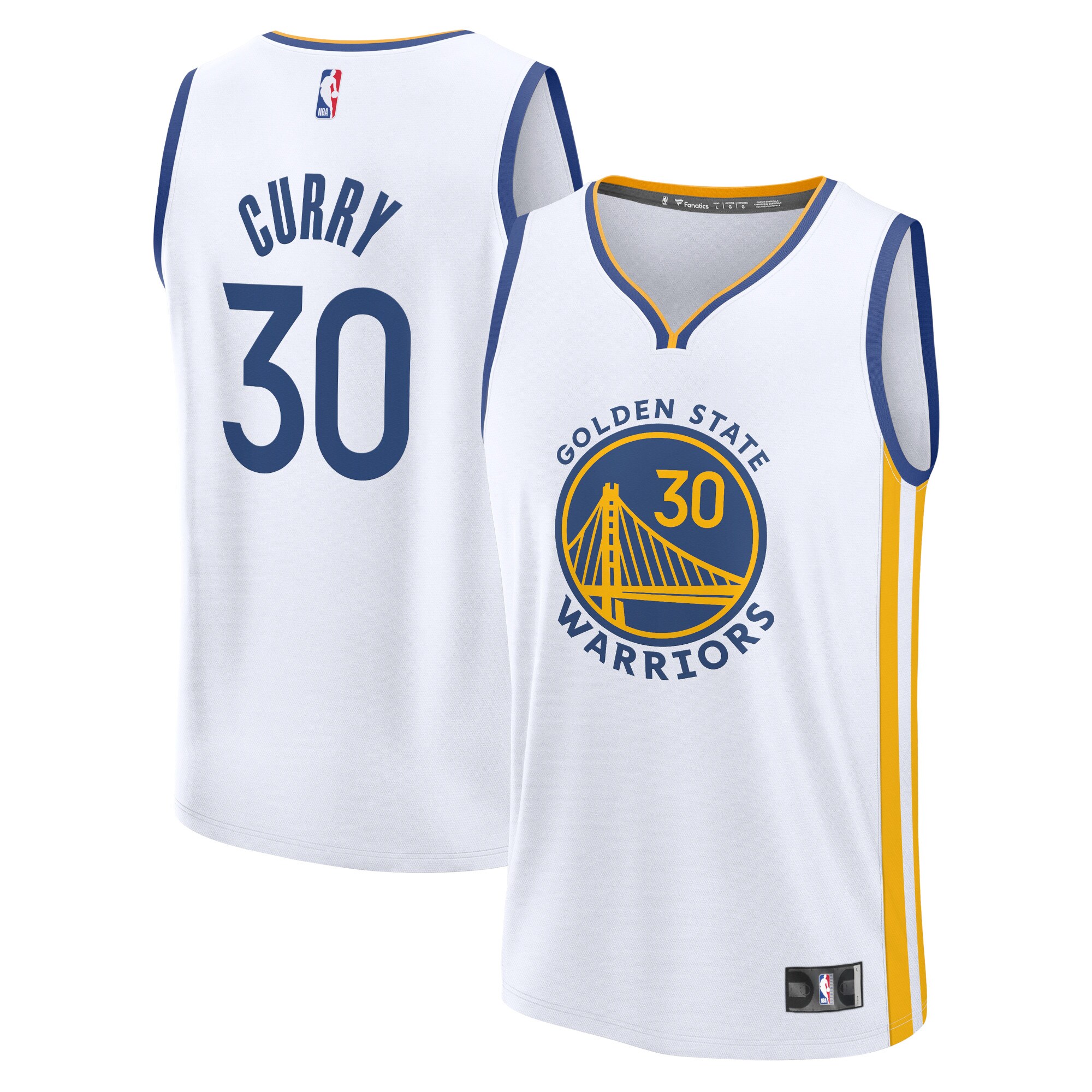 Stephen Curry Golden State Warriors Fanatics Fast Break Replica Player Jersey - Association Edition - White