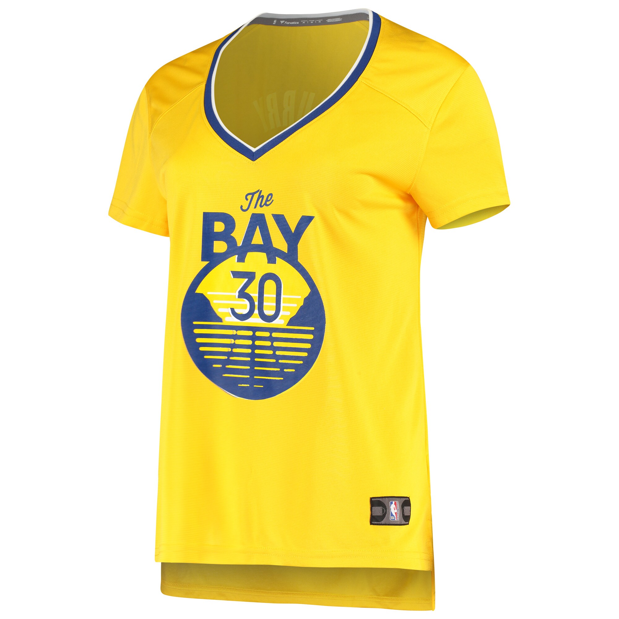 Alternative view of Stephen Curry Golden State Warriors Fanatics Women's Fast Break Replica Player Jersey - Gold