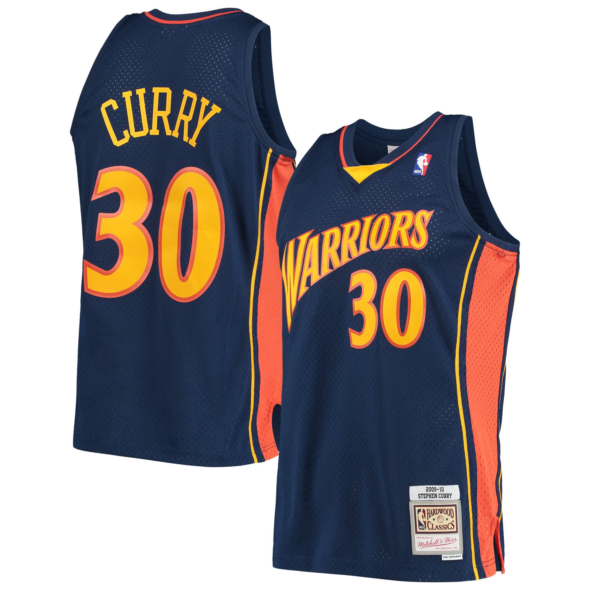 Stephen Curry Golden State Warriors Mitchell & Ness Hardwood Classics Swingman Jersey - White