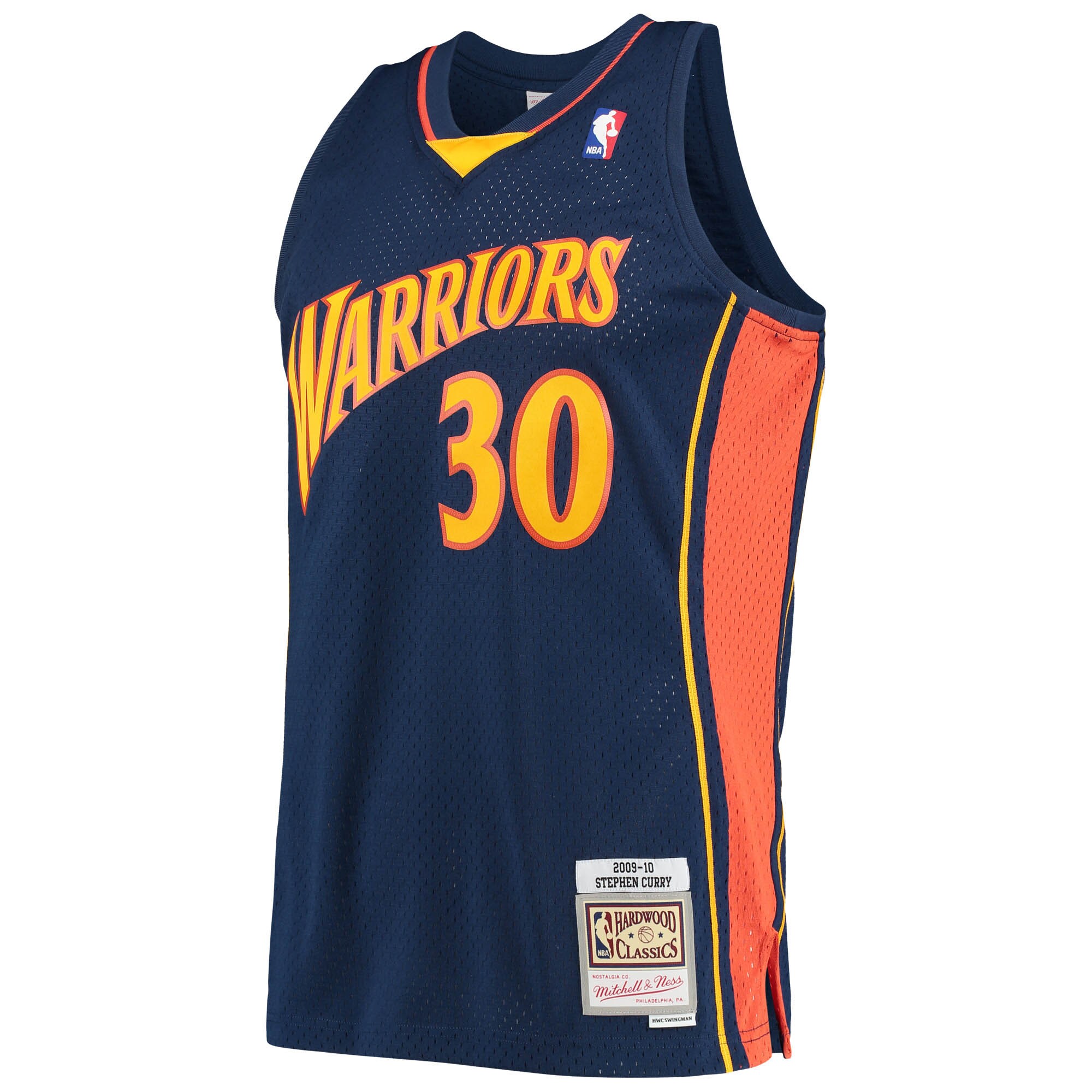 Alternative view of Stephen Curry Golden State Warriors Mitchell & Ness Hardwood Classics Swingman Jersey - Navy