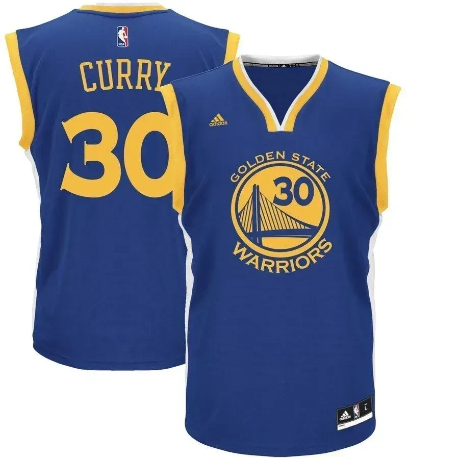 Stephen Curry Golden State Warriors Road Jersey - Royal Blue - JS987 