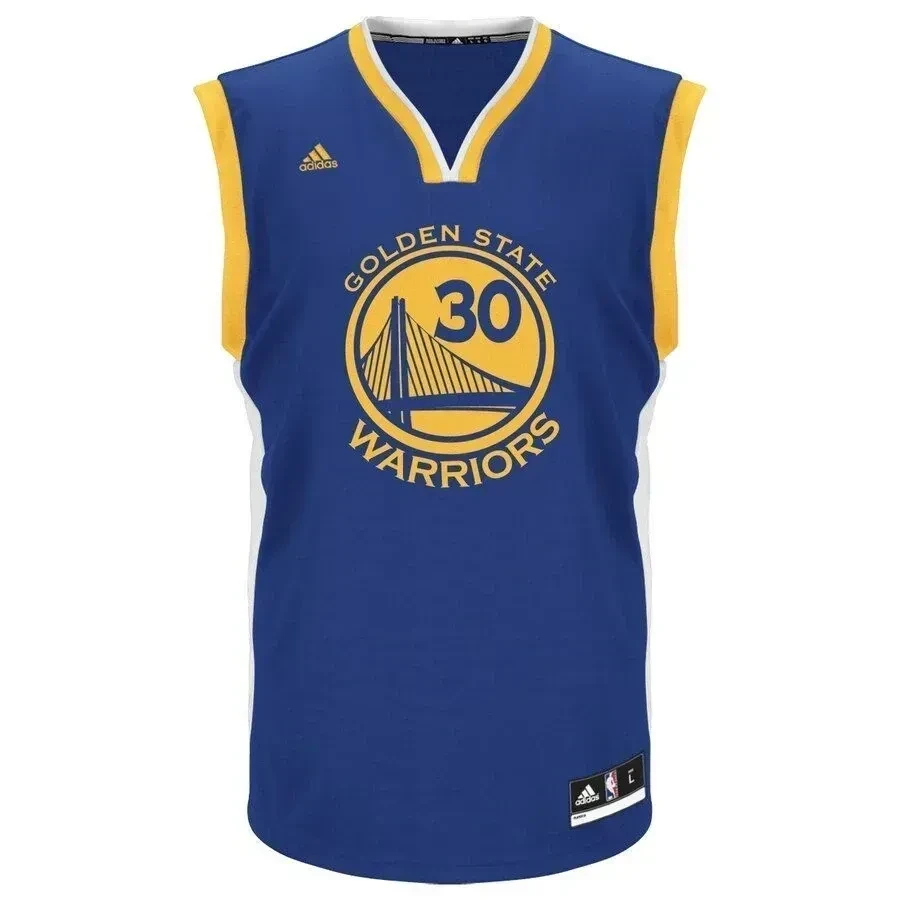 Alternative view of Stephen Curry Golden State Warriors Road Jersey - Royal Blue - JS987 