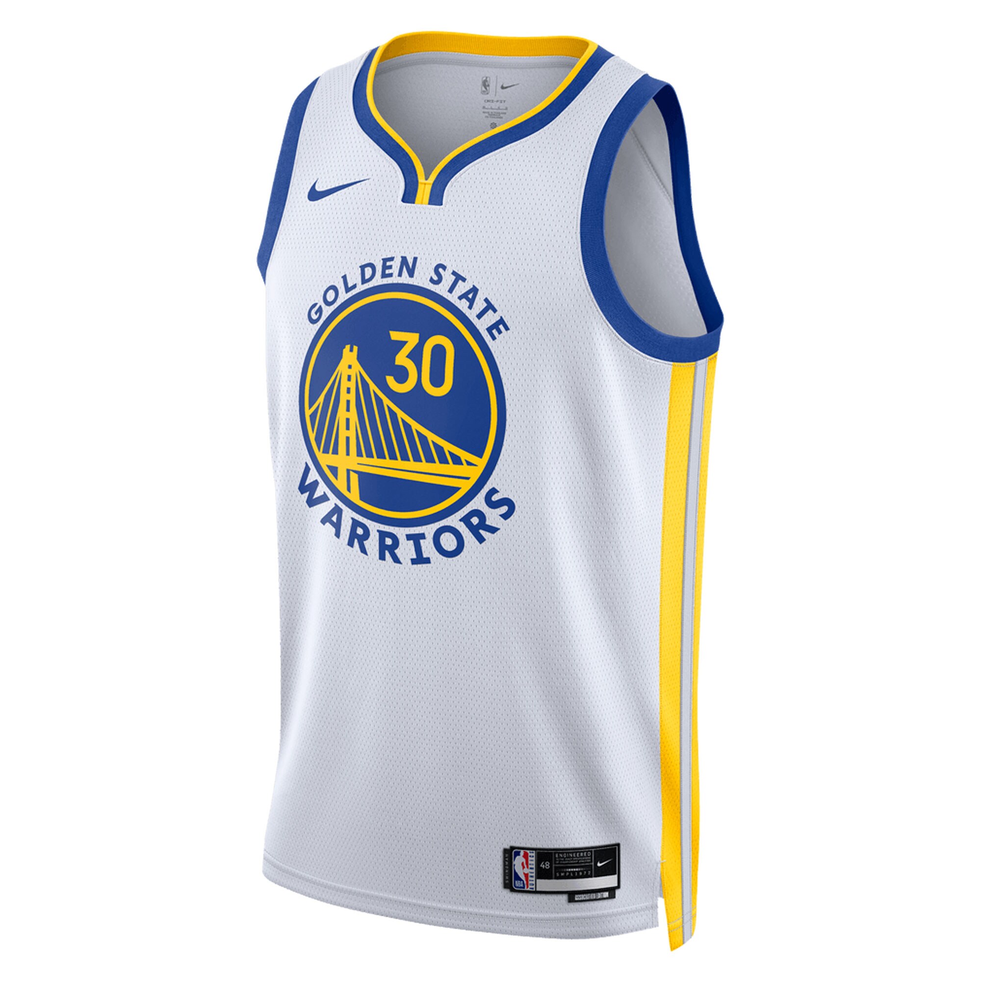 Alternative view of Stephen Curry Golden State Warriors Unisex Swingman Jersey - Association Edition - White