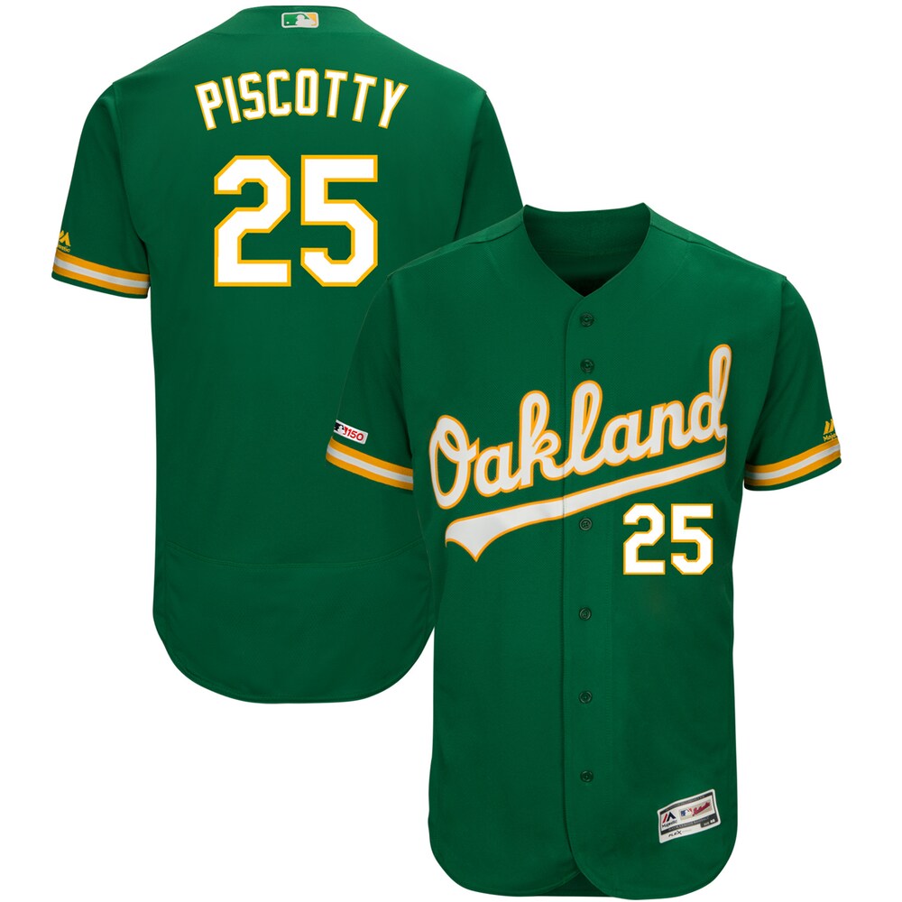 Stephen Piscotty Oakland Athletics Majestic Alternate Flex Base Collection Player Jersey - Kelly Green