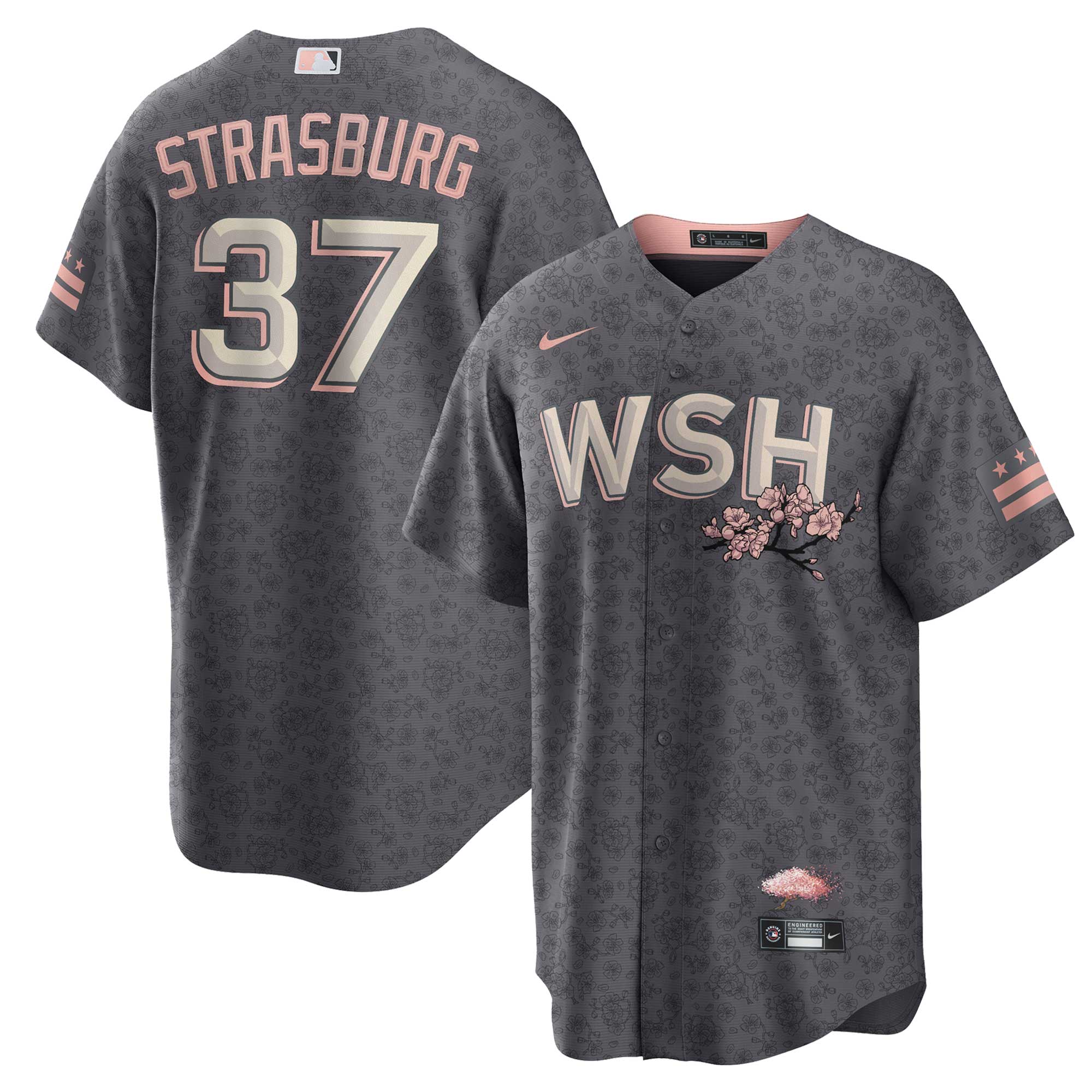 Stephen Strasburg Washington Nationals City Connect Replica Player Jersey - Gray