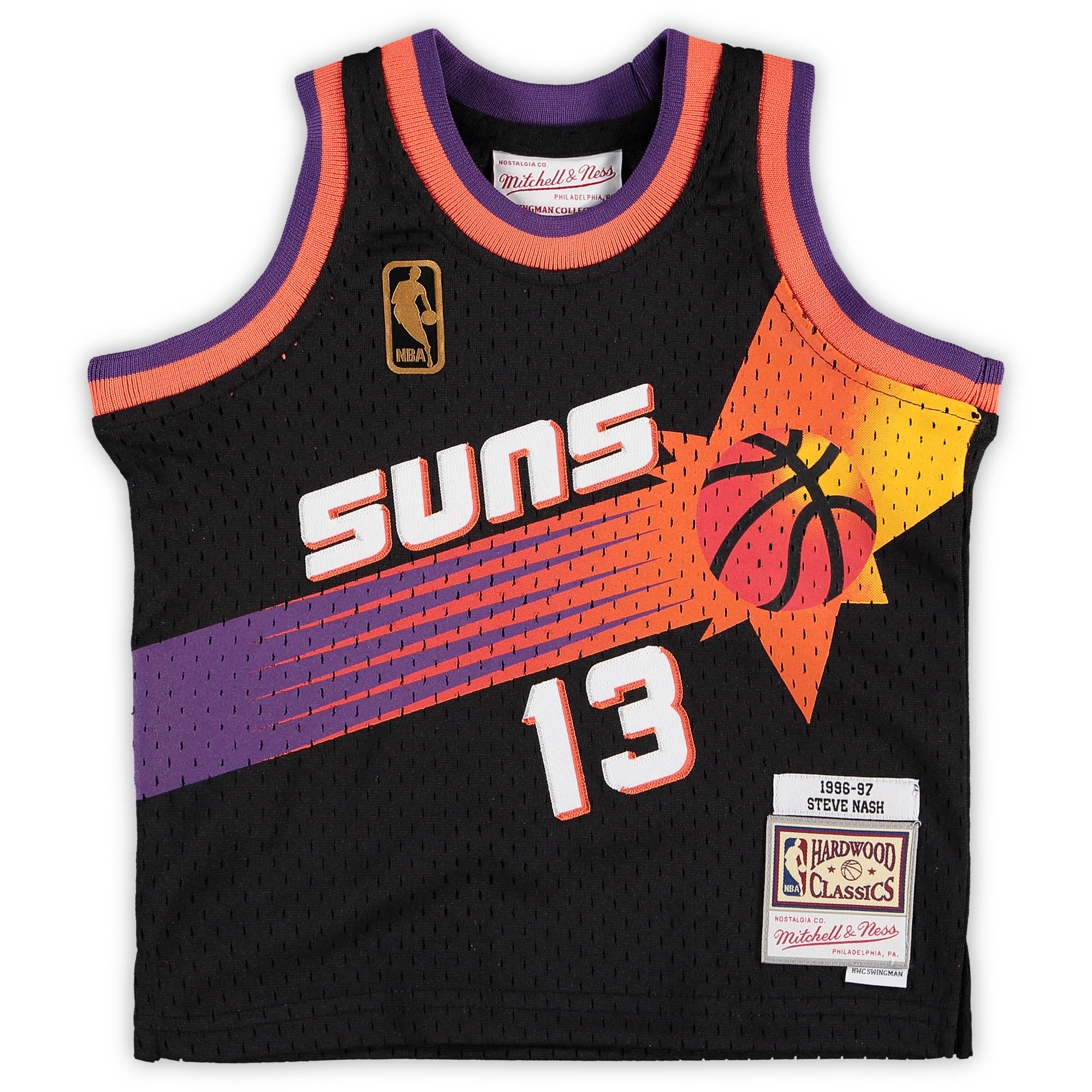 Alternative view of Steve Nash Phoenix Suns Mitchell & Ness Infant 1996/97 Hardwood Classics Retired Player Jersey - Black