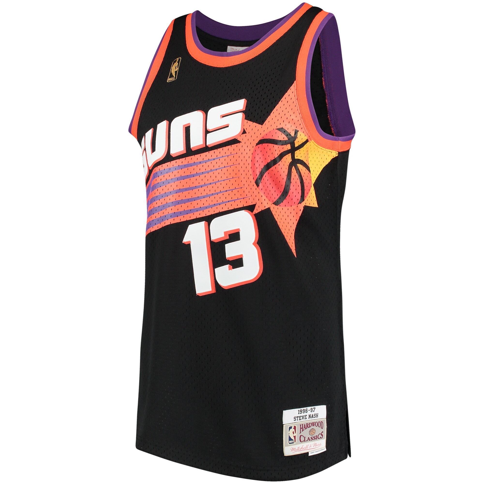 Alternative view of Steve Nash Phoenix Suns Mitchell & Ness 1996/97 Hardwood Classics Swingman Jersey - Black