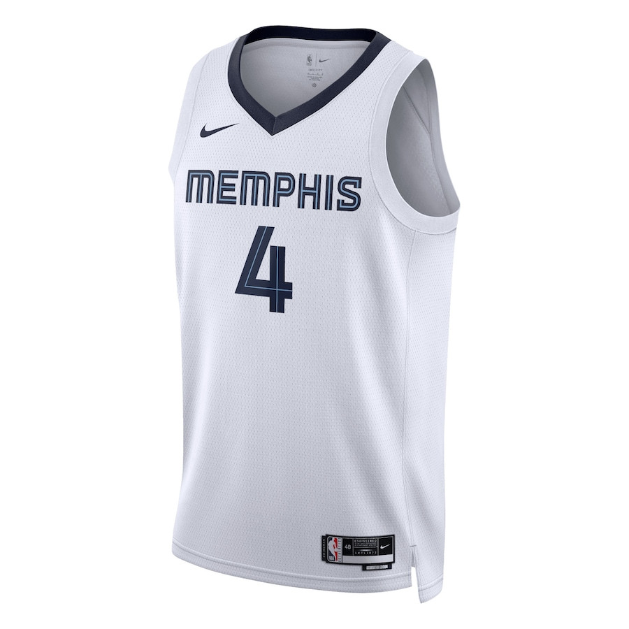 Alternative view of Steven Adams 4 Memphis Grizzlies Unisex Swingman Jersey - Association Edition - White - JS441 
