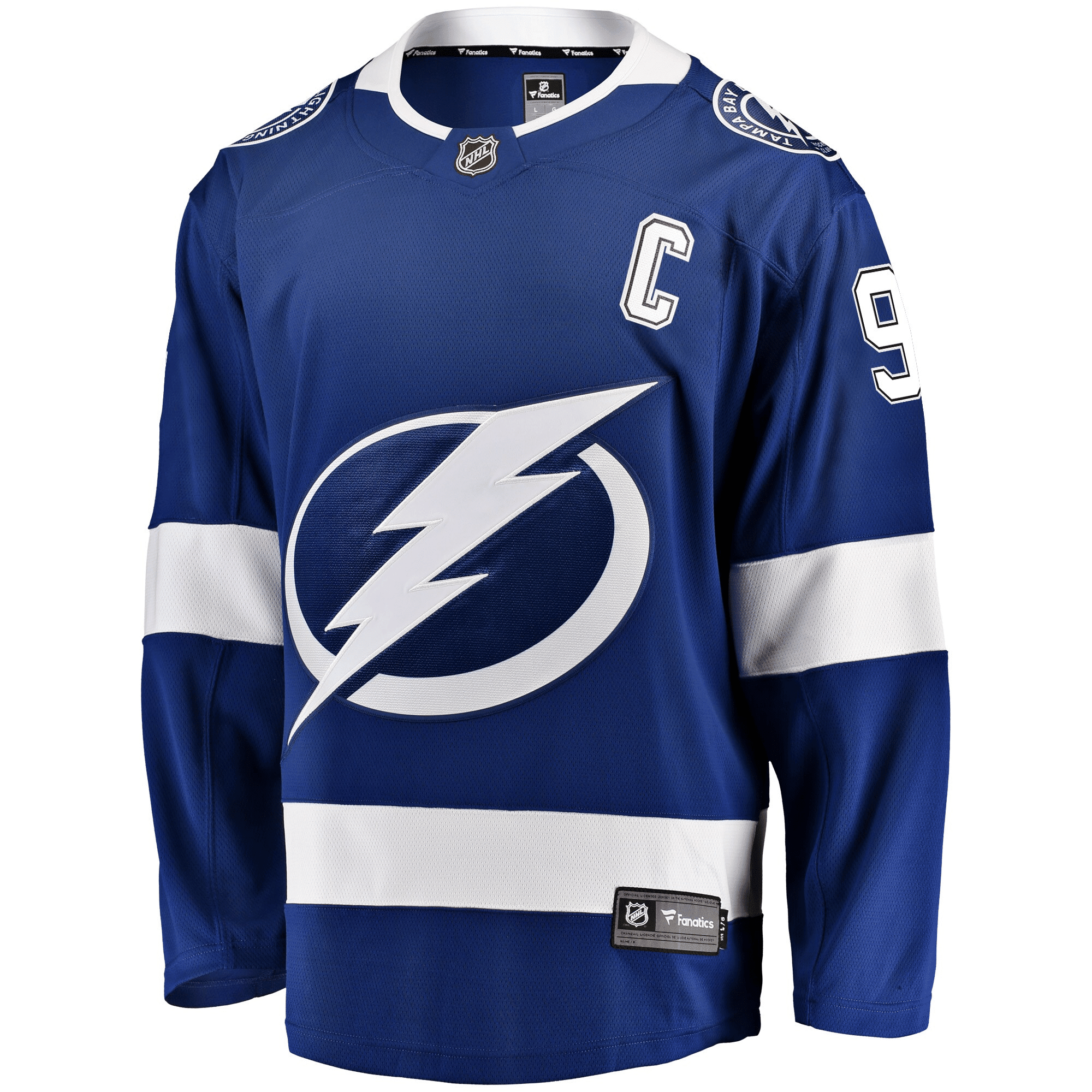 Alternative view of Steven Stamkos Tampa Bay Lightning Breakaway Player Jersey - Blue Jersey - JS146 