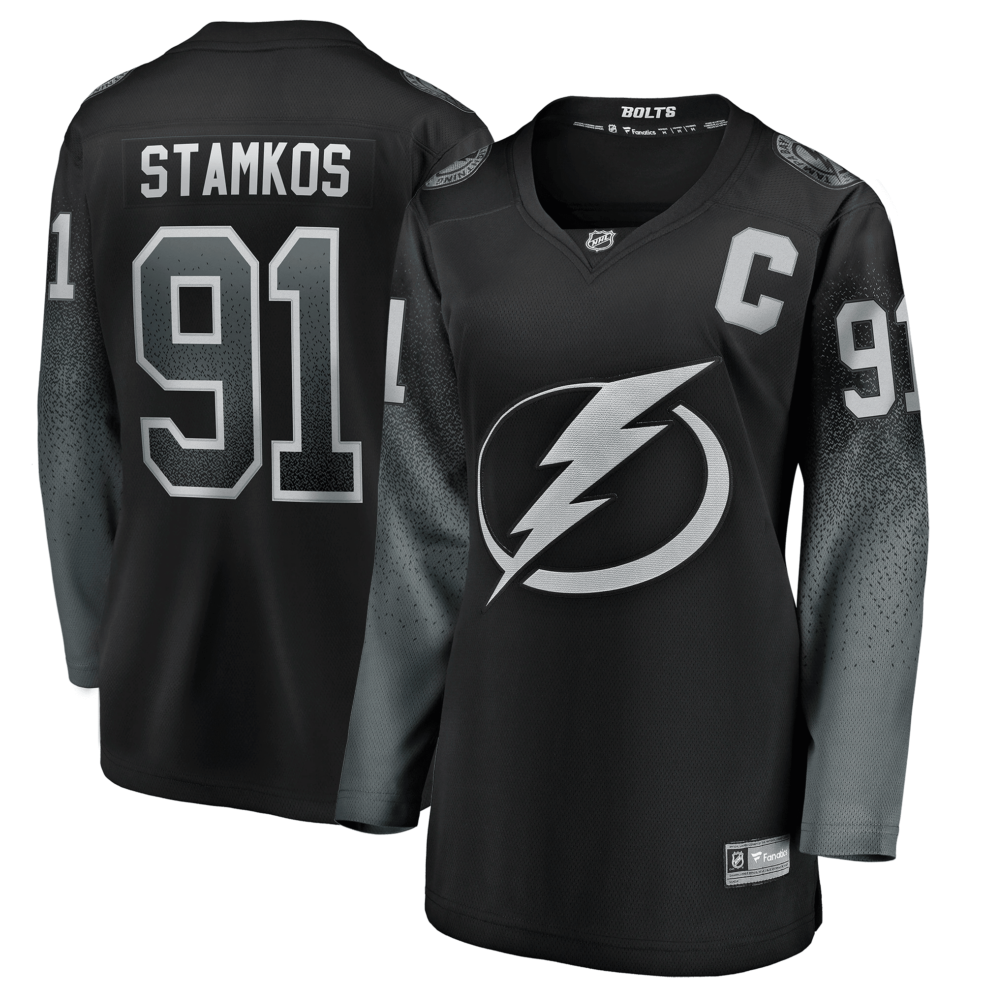 Steven Stamkos Tampa Bay Lightning Women's Alternate Breakaway Player Jersey - Black Jersey - JS119 