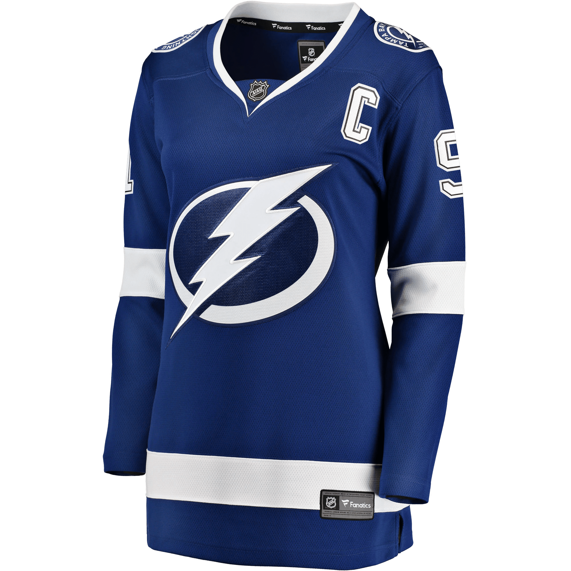 Alternative view of Steven Stamkos Tampa Bay Lightning Women's Home Breakaway Player Jersey - Blue Jersey - JS597 