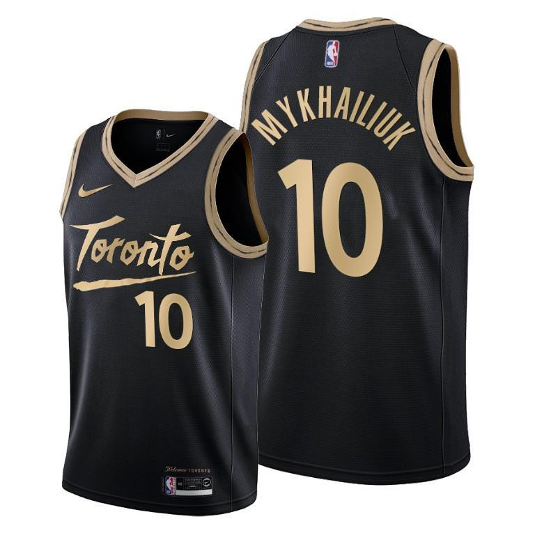 Sviatoslav Mykhailiuk Toronto Raptors Black City Edition Jersey 10 - Men Jersey - JS550 