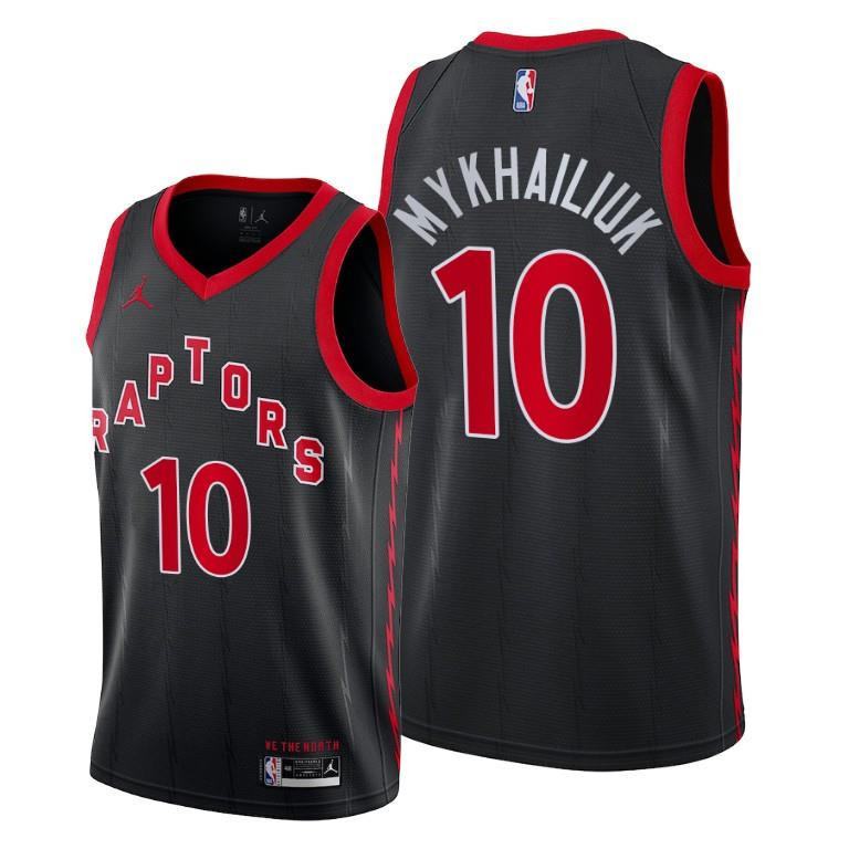 Sviatoslav Mykhailiuk Toronto Raptors Black Statement Edition Jersey 10 - Men Jersey - JS133 