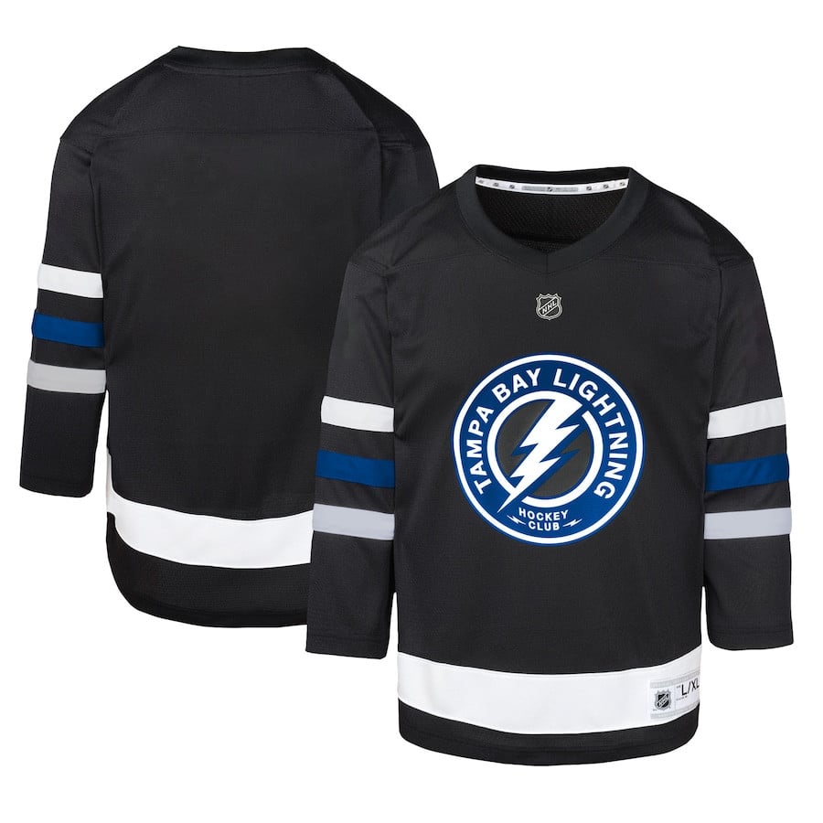 Tampa Bay Lightning Alternate YOUTH Jersey - Black - JS733 