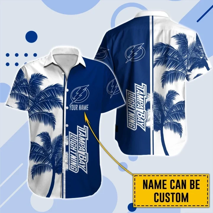 Alternative view of Tampa Bay Lightning Hawaiian Shirt And Set - Customized - JS871 