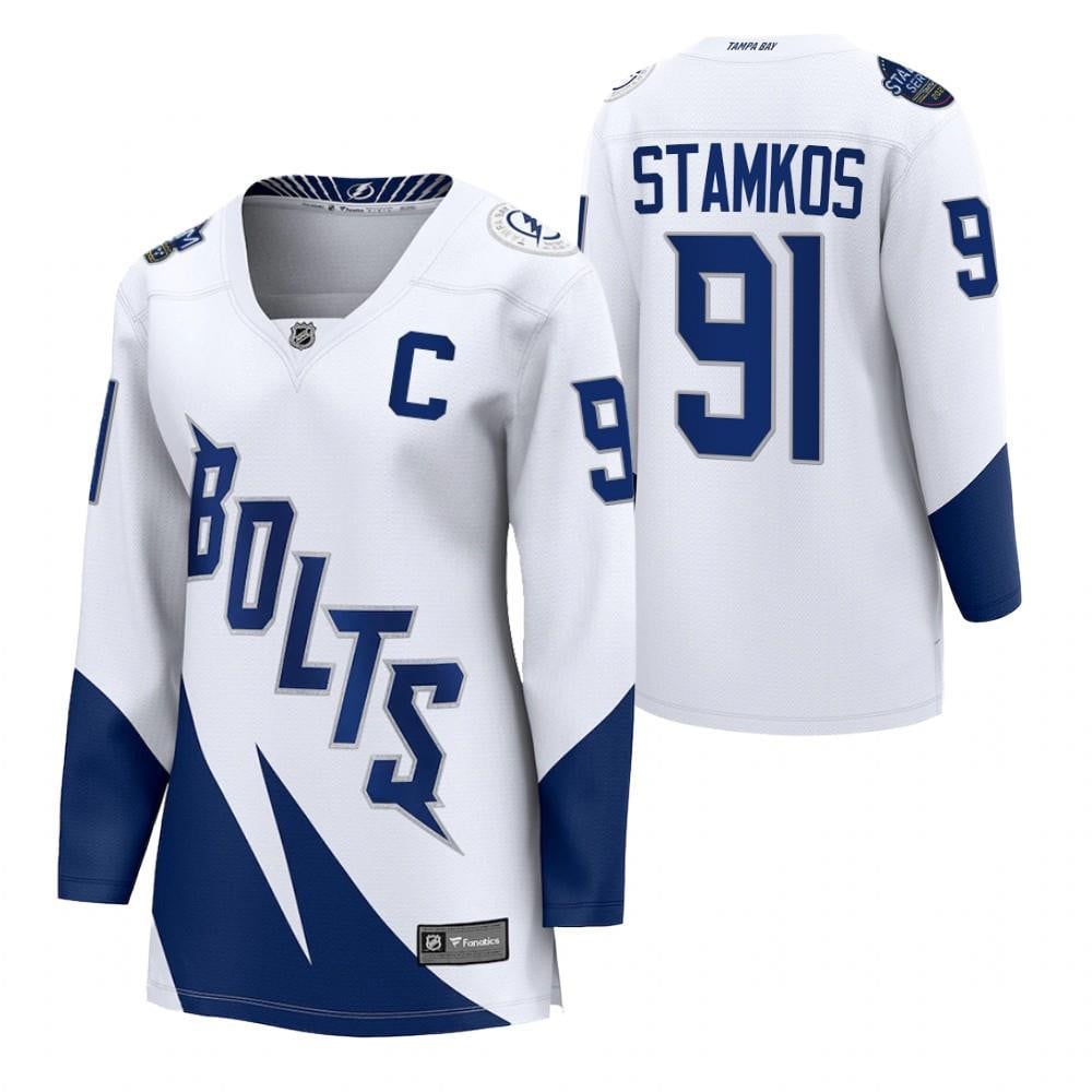 Tampa Bay Lightning Steven Stamkos 2022 Stadium Series Women White Jersey Jersey - JS967 