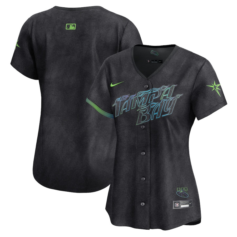 Tampa Bay Rays 2024 City Connect Limited Women Jersey - Charcoal - JS591 