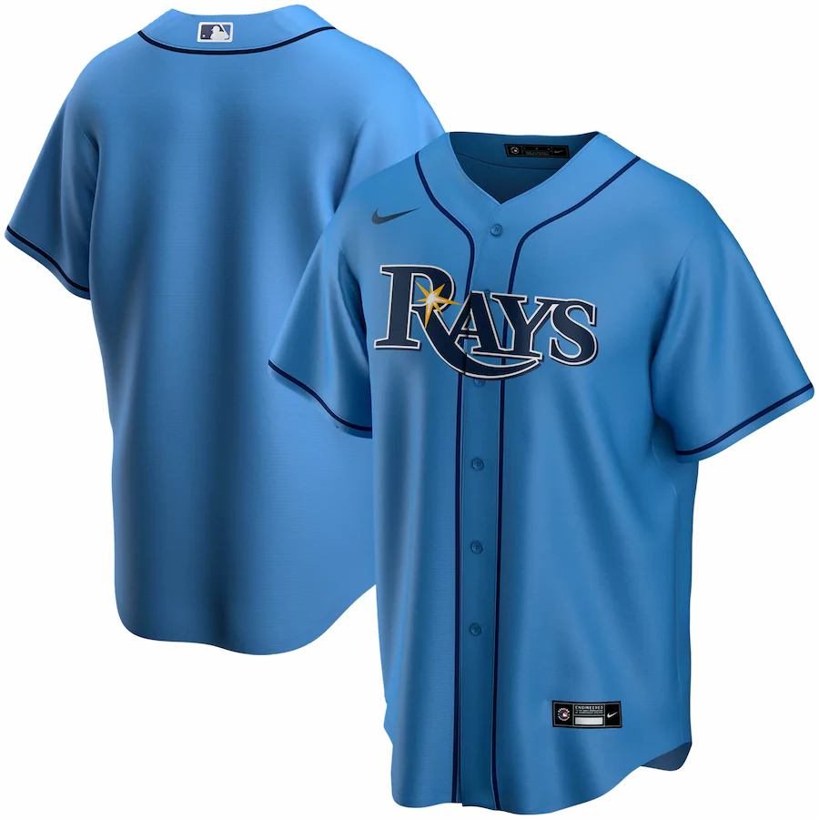 Tampa Bay Rays Alternate 2020 Replica Team Jersey ÃƒÂ¢Ã¢â€šÂ¬Ã¢â‚¬Å“ Light Blue
