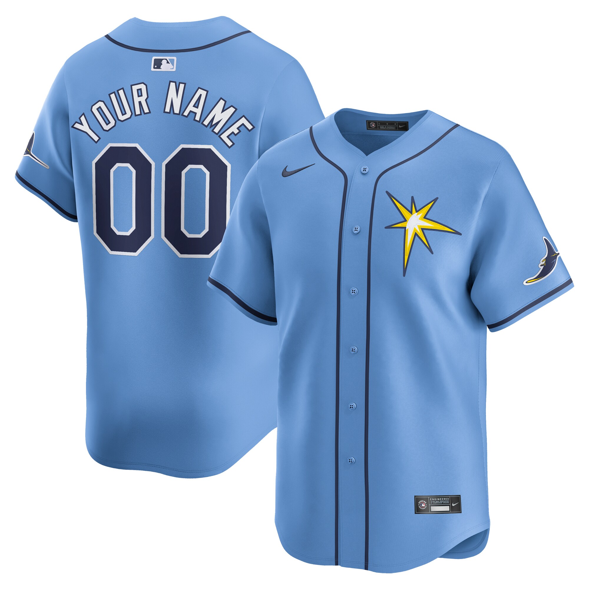 Tampa Bay Rays Alternate Limited Custom JerseyÃƒâ€šÃ‚Â ÃƒÂ¢Ã¢â€šÂ¬Ã¢â‚¬Å“ Light Blue