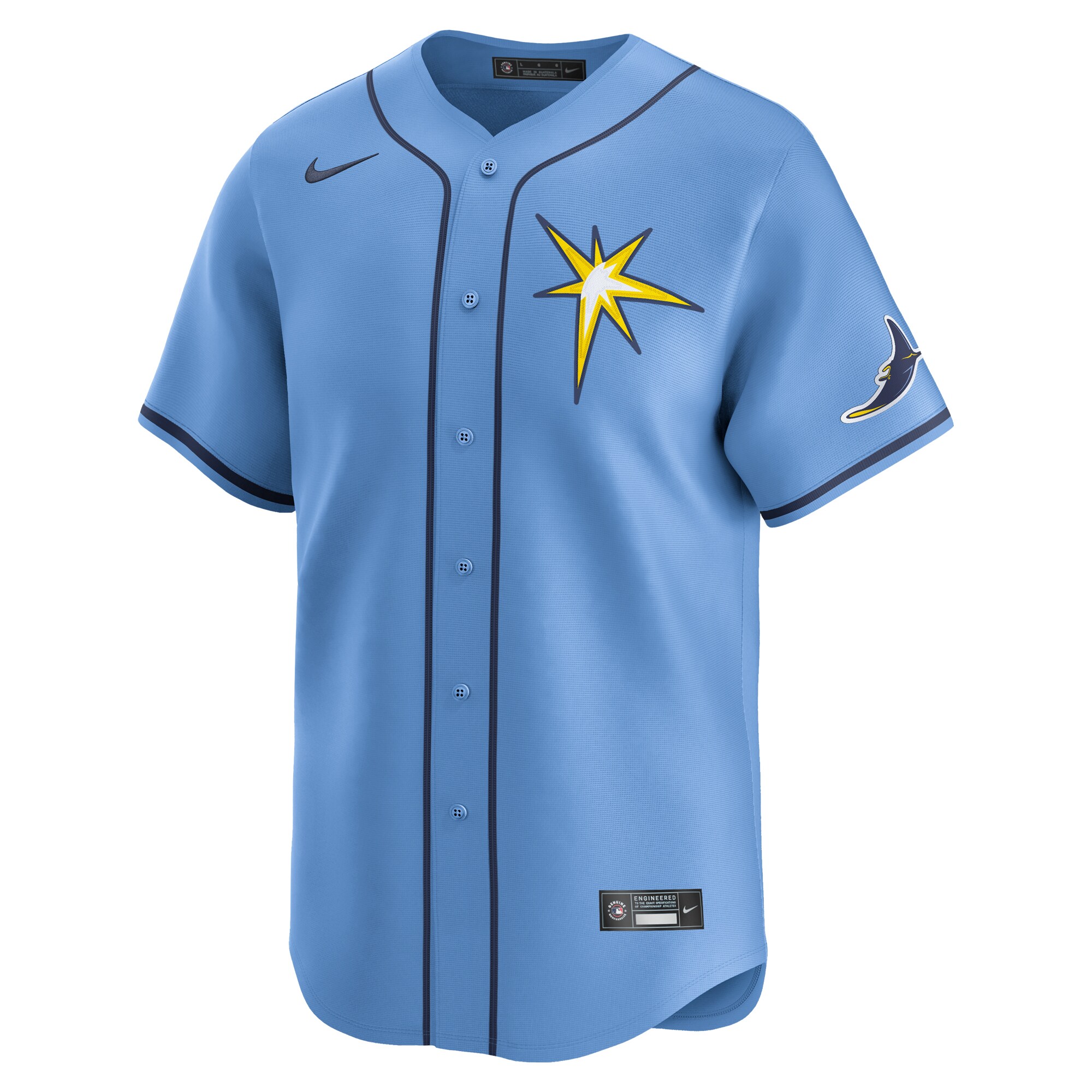 Alternative view of Tampa Bay Rays Alternate Limited JerseyÃƒâ€šÃ‚Â ÃƒÂ¢Ã¢â€šÂ¬Ã¢â‚¬Å“ Light Blue