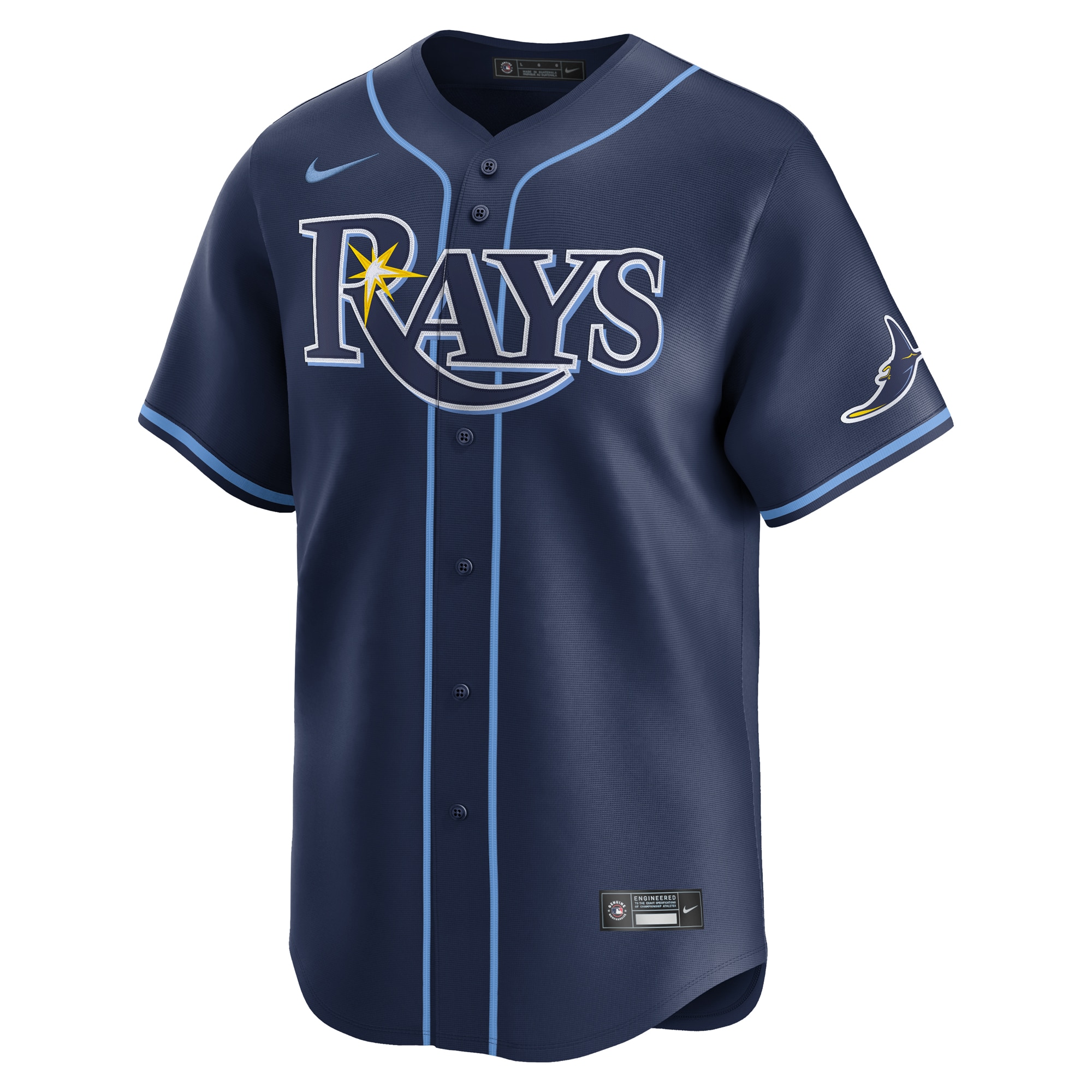 Alternative view of Tampa Bay Rays Away Limited Jersey - Navy
