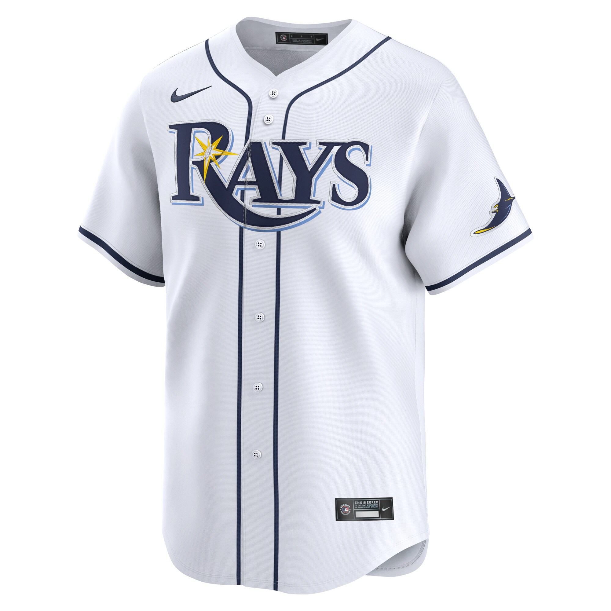 Alternative view of Tampa Bay Rays Home Limited Pick-a-player Retired Roster Jersey - White