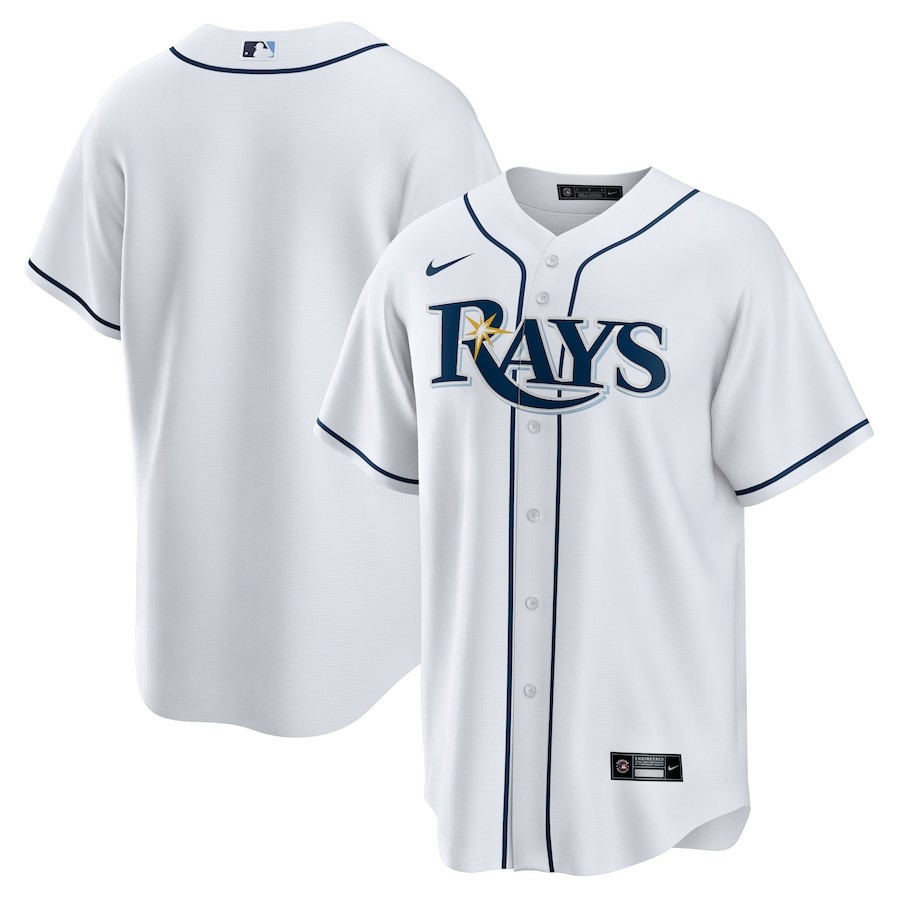 Tampa Bay Rays Home Team Men Jersey - White - JS631 