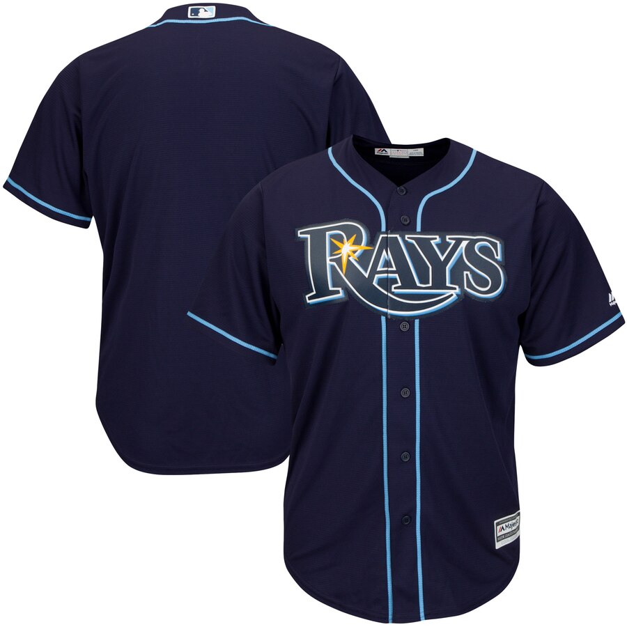 Tampa Bay Rays Majestic Big And Tall Cool Base Team Jersey - Navy