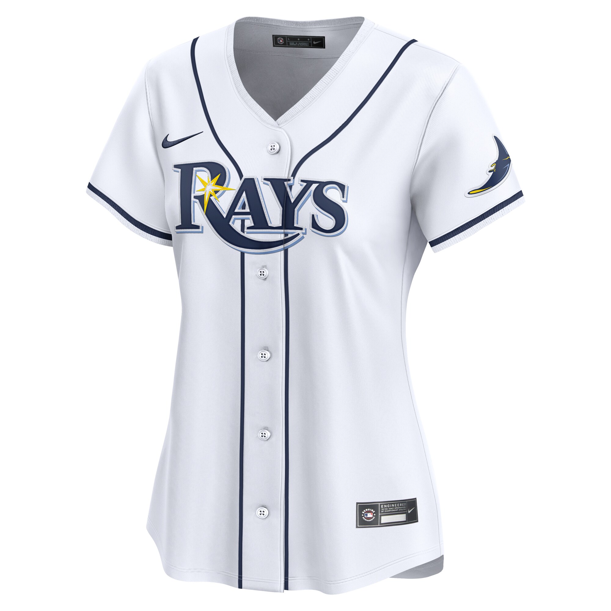 Alternative view of Tampa Bay Rays Women's #1 Mom Home Limited Jersey - White