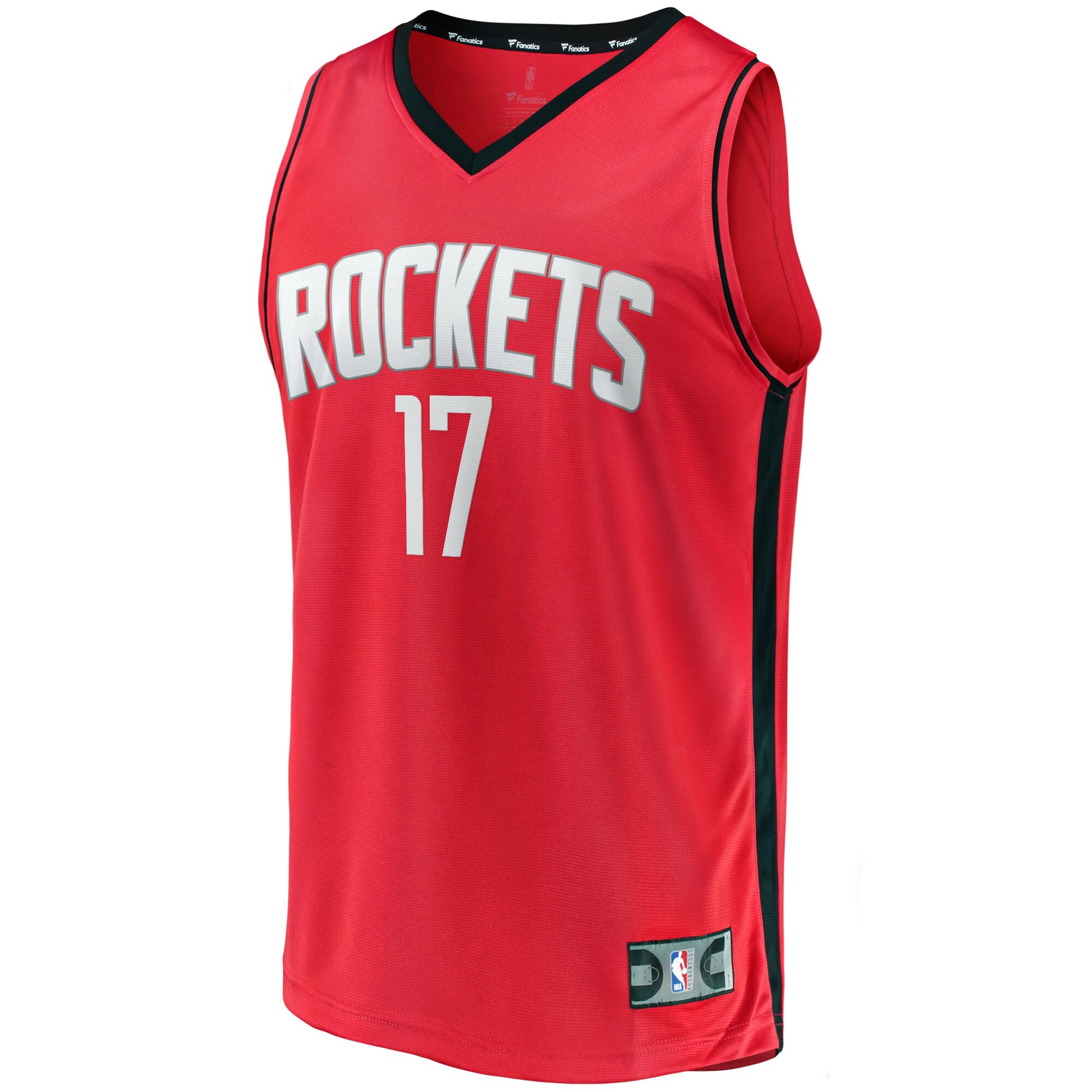 Alternative view of Tari Eason Houston Rockets Fanatics Fast Break Replica Player Jersey - Icon Edition - Red