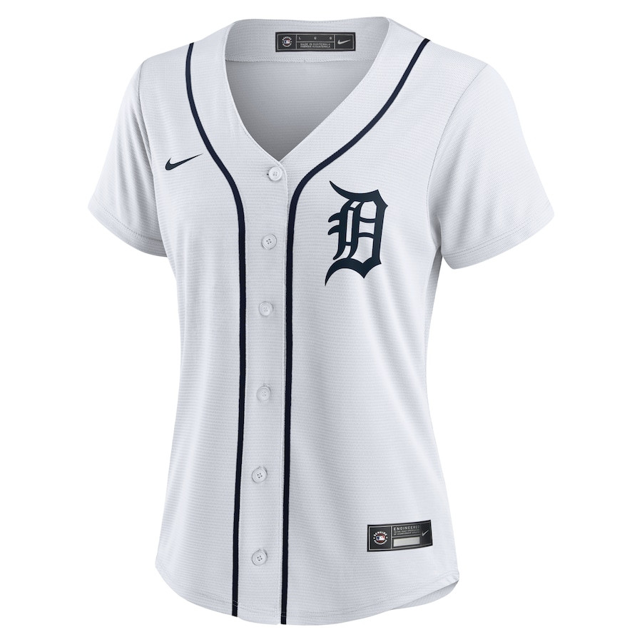Alternative view of Tarik Skubal 29 Detroit Tigers Home Women's Player Jersey - White