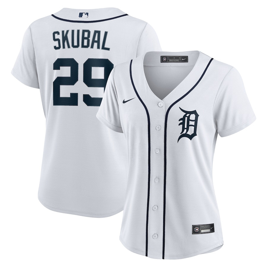 Tarik Skubal 29 Detroit Tigers Home Women's Player Jersey - White
