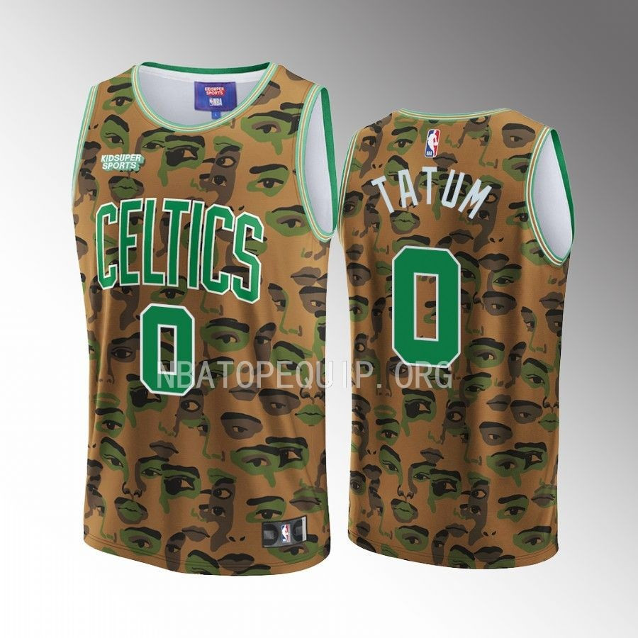 Tatum 0 Boston Celtics NBA & KidSuper Studios Unisex Hometown Jersey - JS687