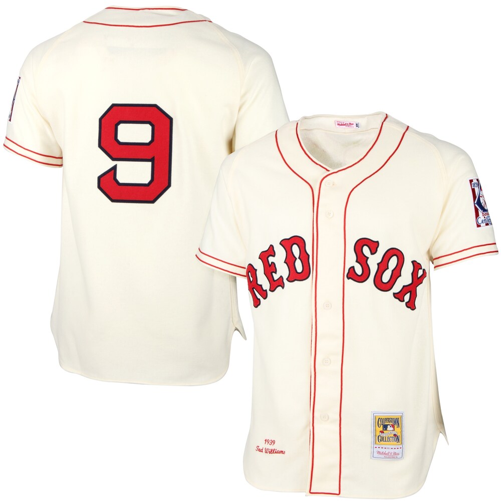 Ted Williams Boston Red Sox Mitchell & Ness Mlb Jersey - Cream