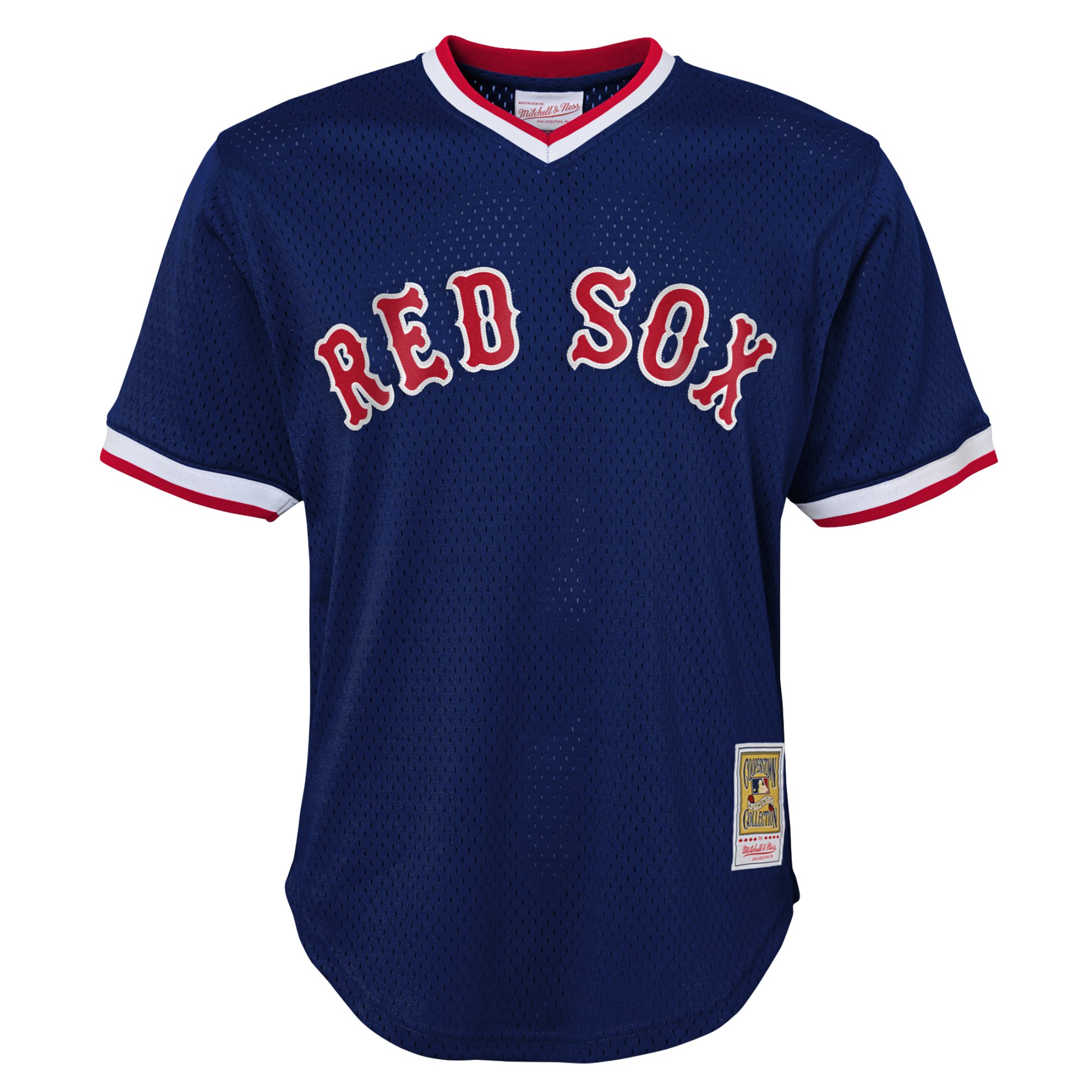 Alternative view of Ted Williams Boston Red Sox Mitchell & Ness Youth Cooperstown CollectionÃƒâ€šÃ‚Â mesh Batting Practice Jersey - Navy