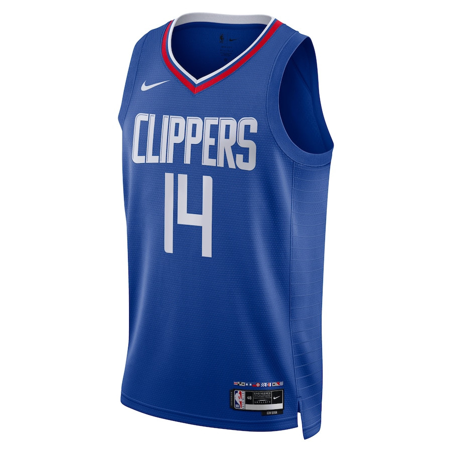 Alternative view of Terance Mann 14 Los Angeles Clippers Unisex Swingman Jersey - Icon Edition - Blue - JS615 