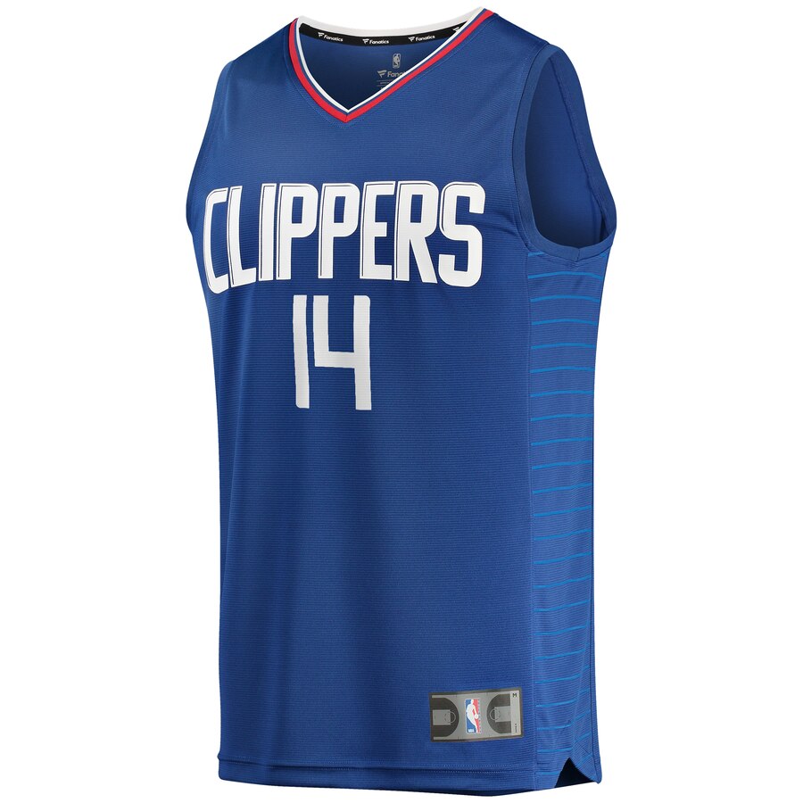 Alternative view of Terance Mann La Clippers Fanatics Branded Fast Break Replica Jersey Royal - Icon Edition