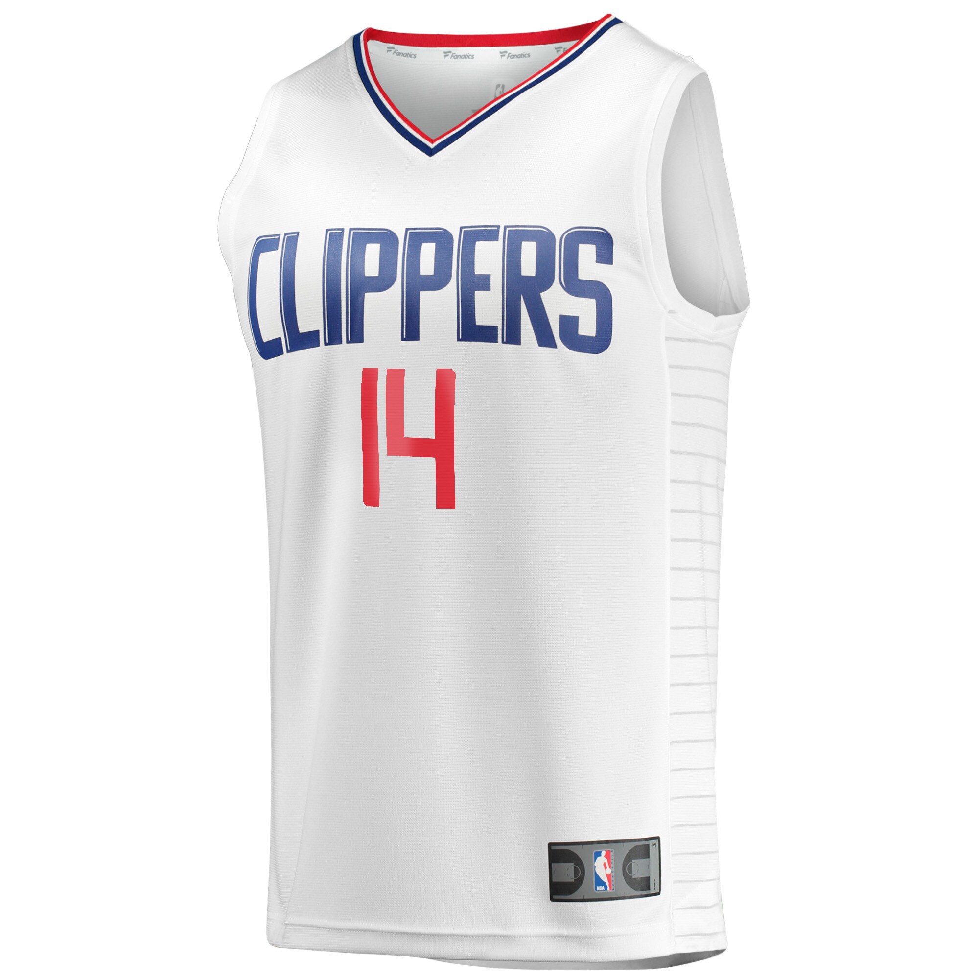 Alternative view of Terance Mann La Clippers Fanatics Fast Break Player Jersey - Association Edition - White