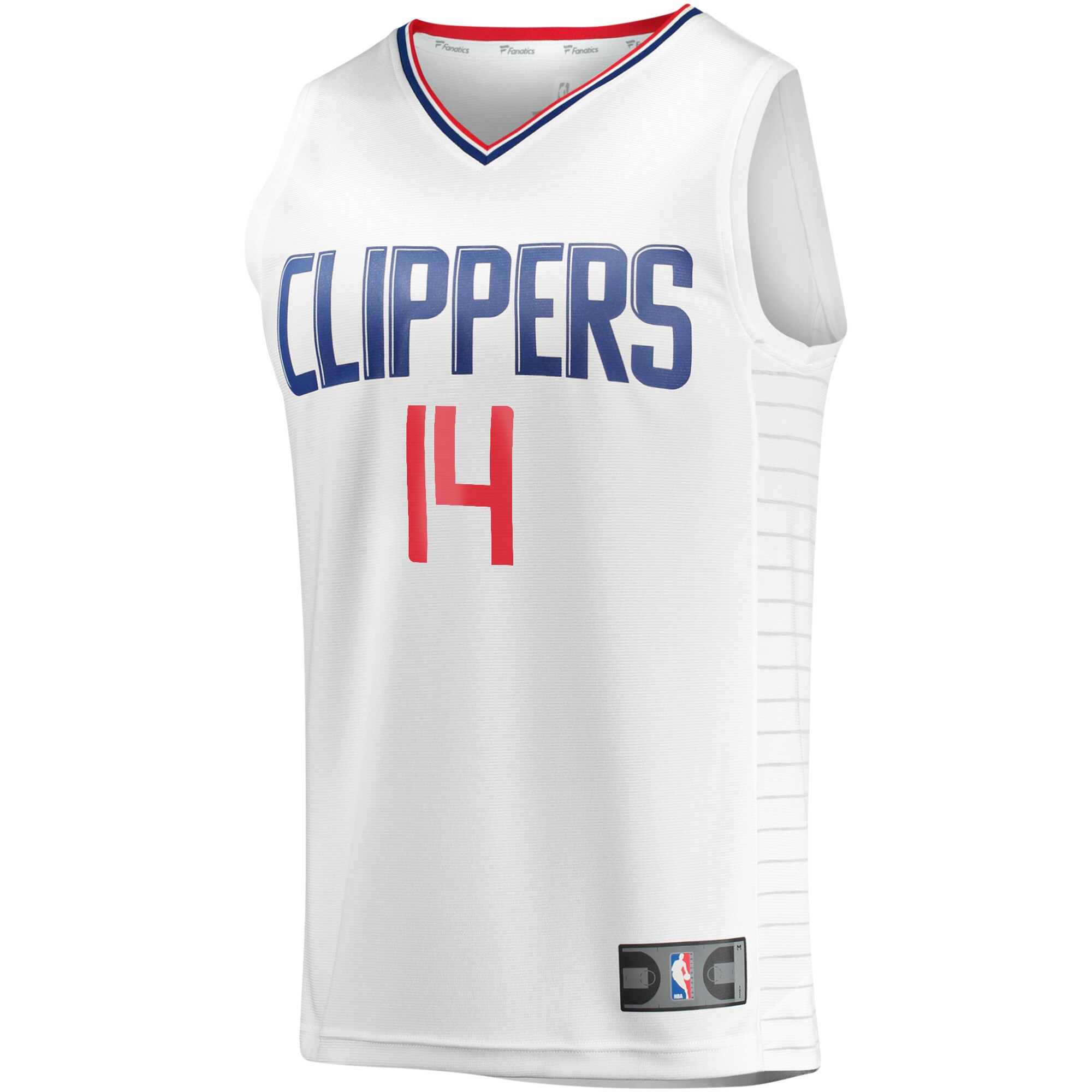 Alternative view of Terance Mann La Clippers Fanatics Youth Fast Break Player Jersey - Association Edition - White