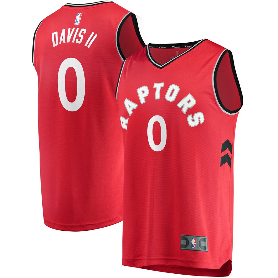 Terence Davis Ii Toronto Raptors Fanatics Branded Youth Fast Break Replica Jersey - Icon Edition - Red