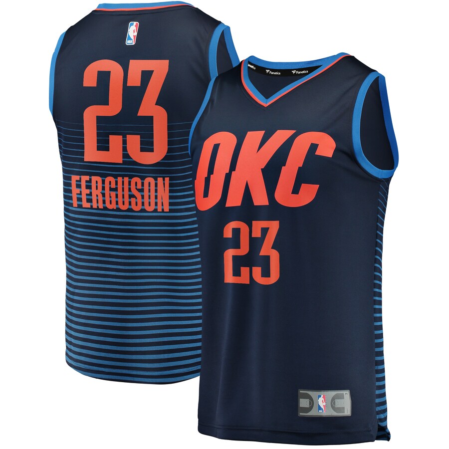 Terrance Ferguson Oklahoma City Thunder Fanatics Branded Fast Break Player Jersey - Statement Edition - Navy