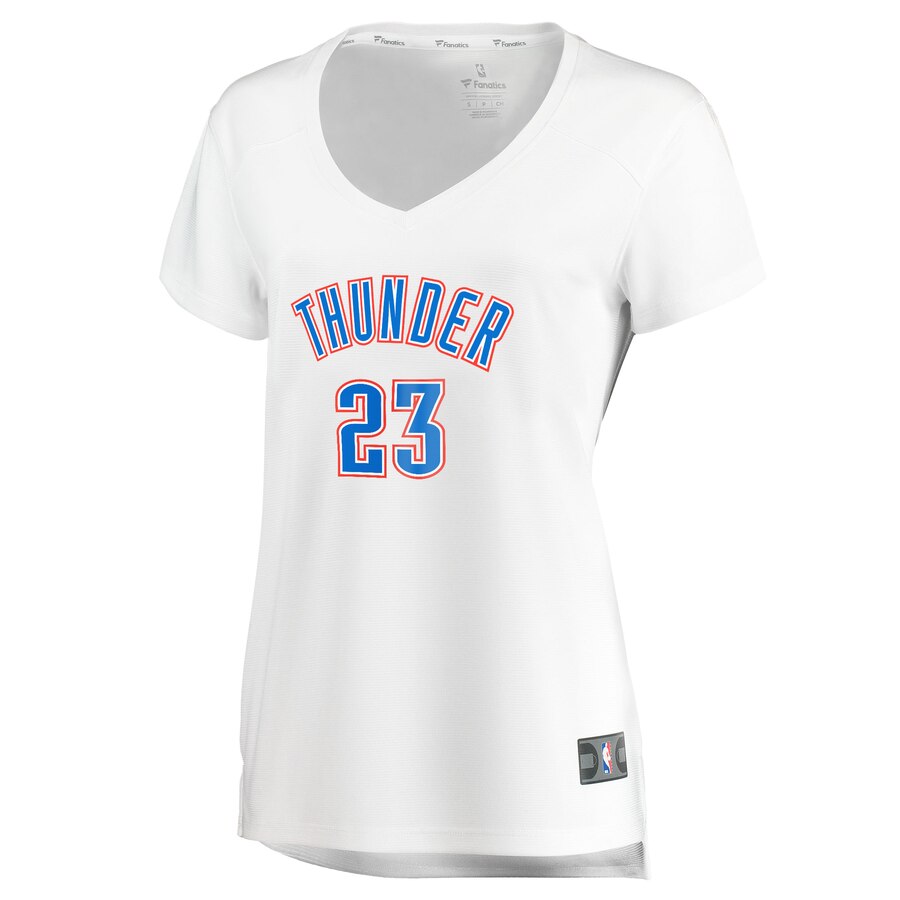Alternative view of Terrance Ferguson Oklahoma City Thunder Fanatics Branded Women's Fast Break Player Jersey - Association Edition - White