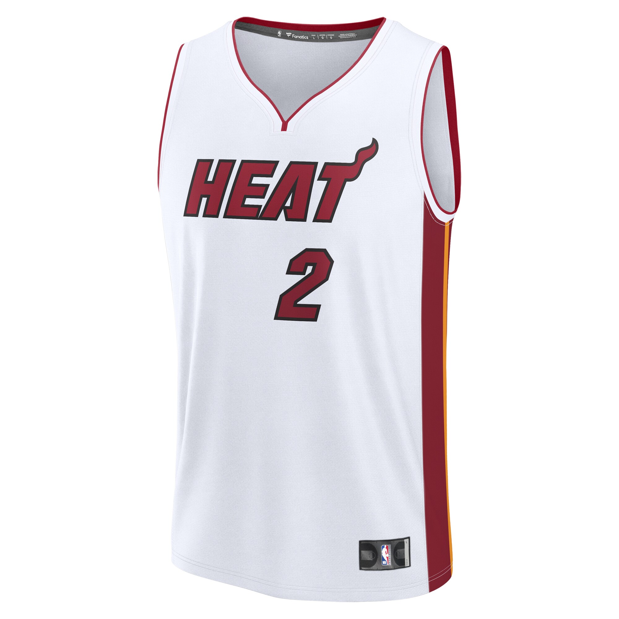 Alternative view of Terry Rozier Miami Heat Fanatics Youth Fast Break Player Jersey - Association Edition - White