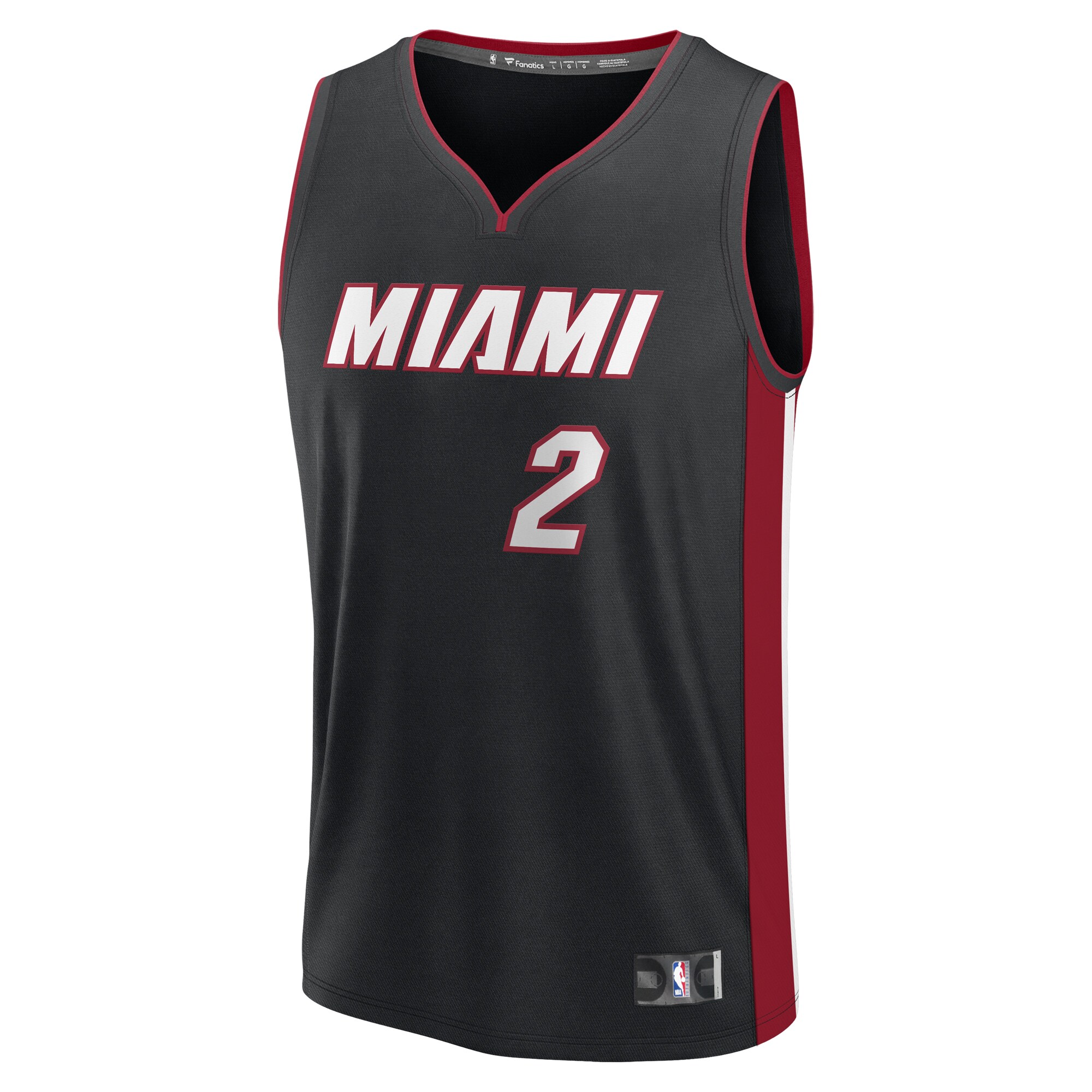 Alternative view of Terry Rozier Miami Heat Fanatics Youth Fast Break Player Jersey - Icon Edition - Black