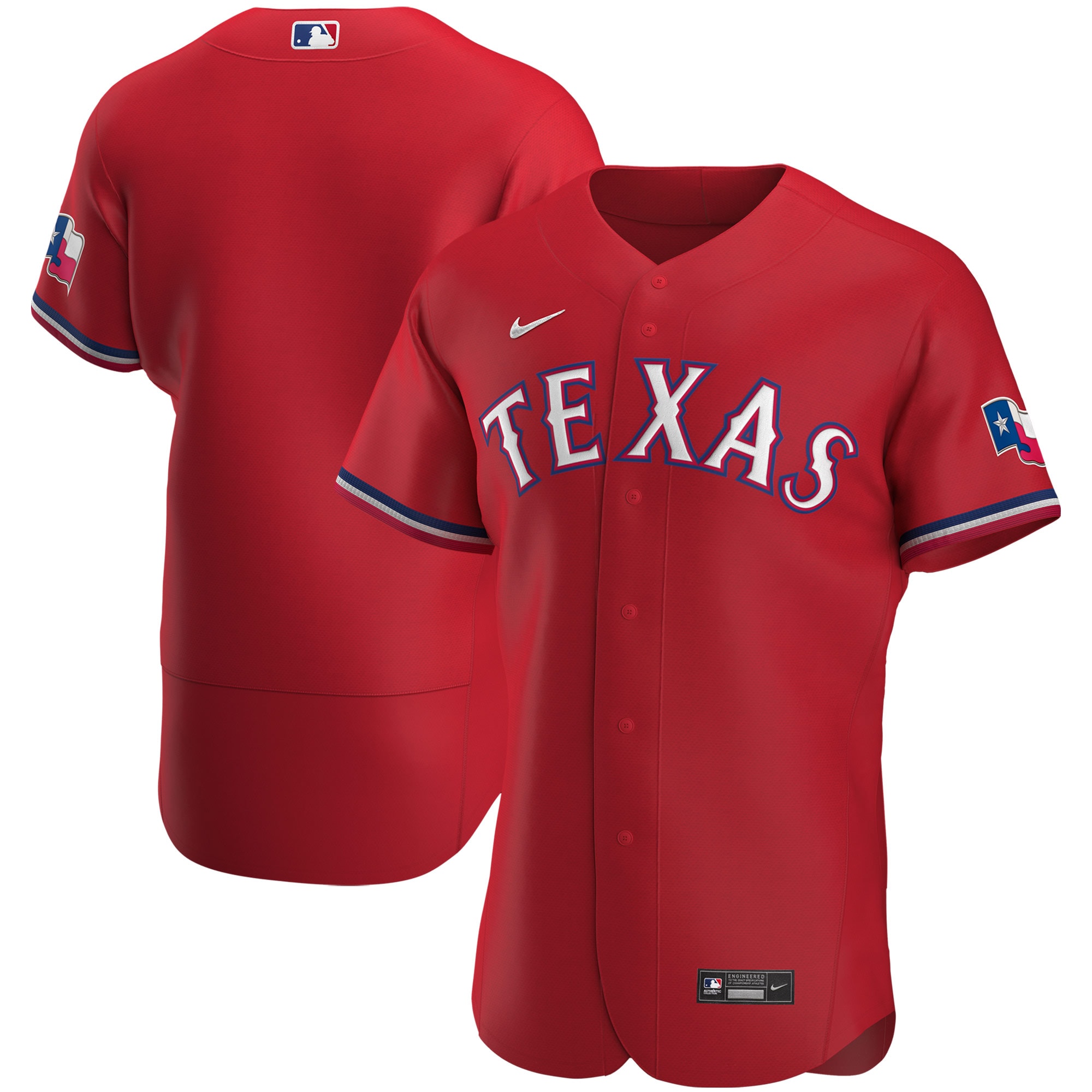 Texas Rangers Alternate Authentic Team Jersey - Red