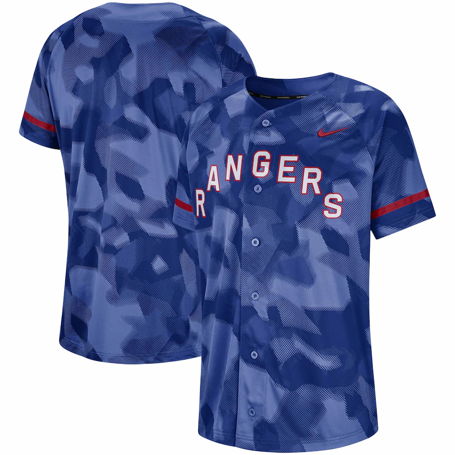 Texas Rangers Camo Jersey - Royal