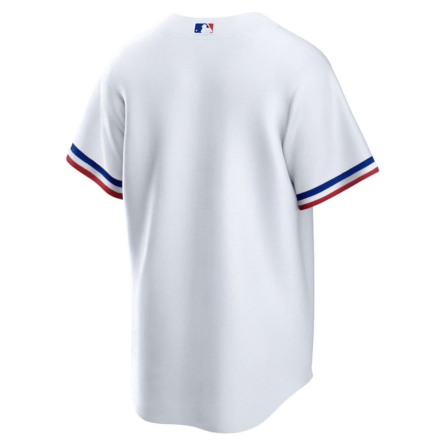 Alternative view of Texas Rangers Home Blank Men Jersey - White - JS679 
